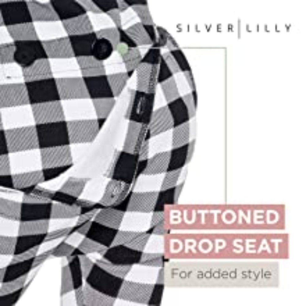 SILVER LILLY Buffalo Plaid Flapjack Pajamas  NEW! - Picture 5 of 10